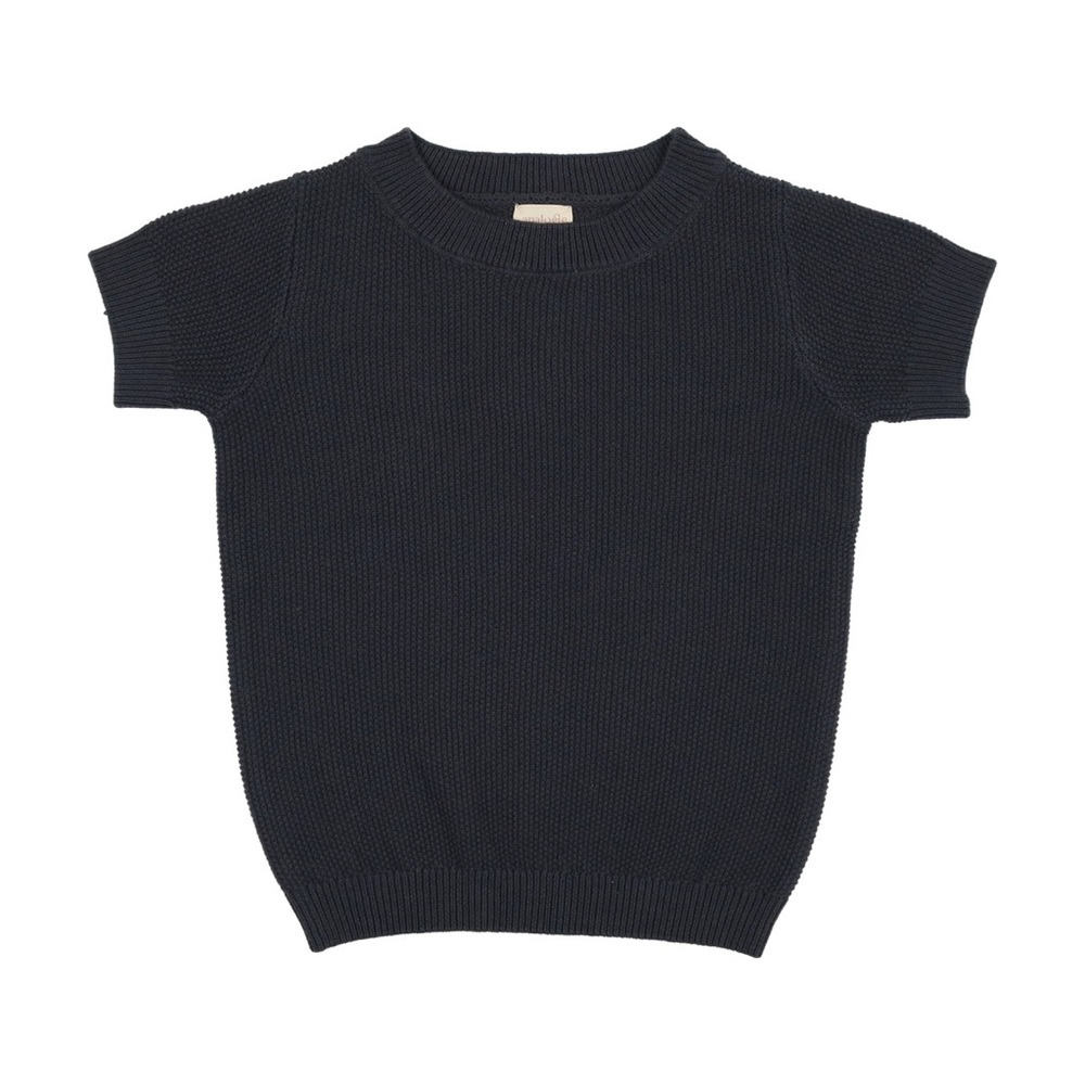 NWOT Navy Analogie by Lil Legs Crewneck Short Sleeve Sweater - Navy, Size 8